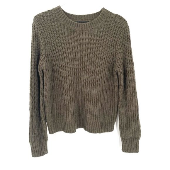 Forever 21 Olive Green Knit Olive Green Sweater - Picture 1 of 4